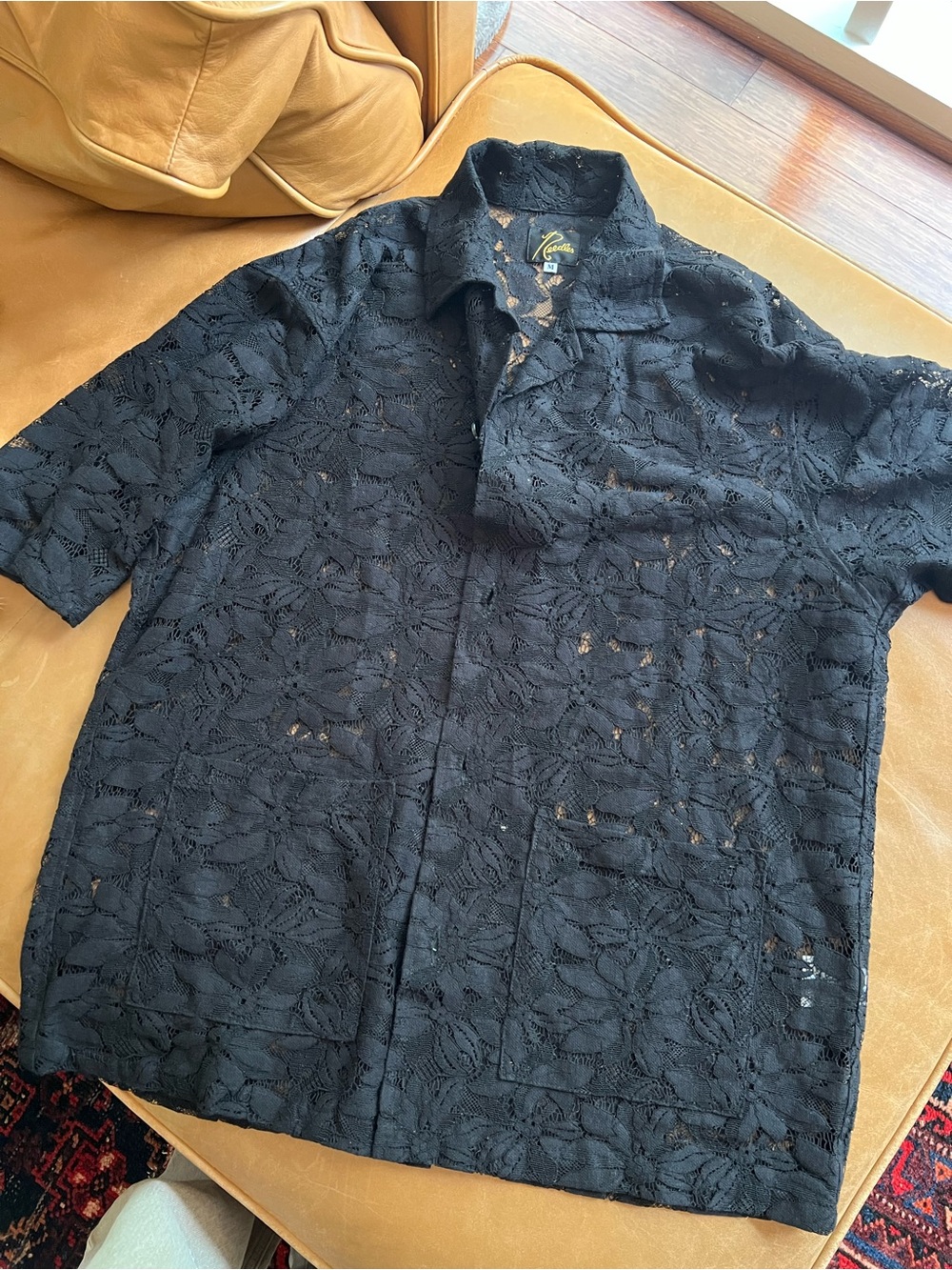 Needles Black Button-Up Shirt